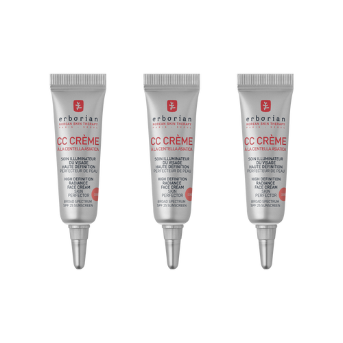 CC Cream Mini Golden Trio – buildable tinted color corrector with SPF 25 minis trio | Erborian